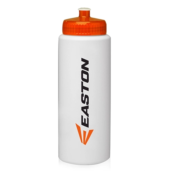 32 oz. HDPE Plastic Sports Water Bottles - Image 1