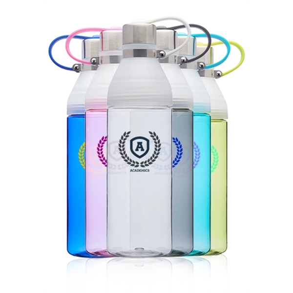 27 oz. Aura Soft Handle Plastic Water Bottles - Image 1