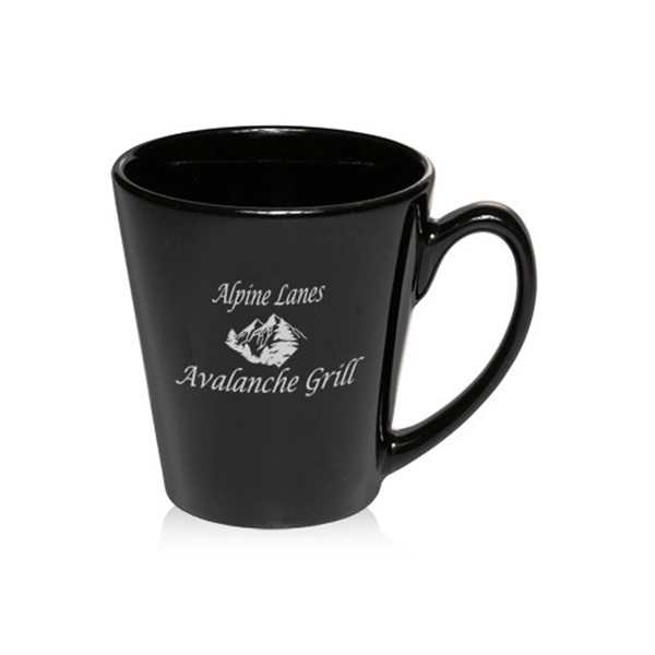 12 oz. Glossy Ceramic Latte Coffee Mug - Image 6