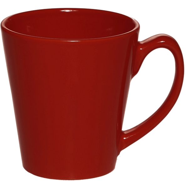 12 oz. Glossy Ceramic Latte Coffee Mug - Image 9