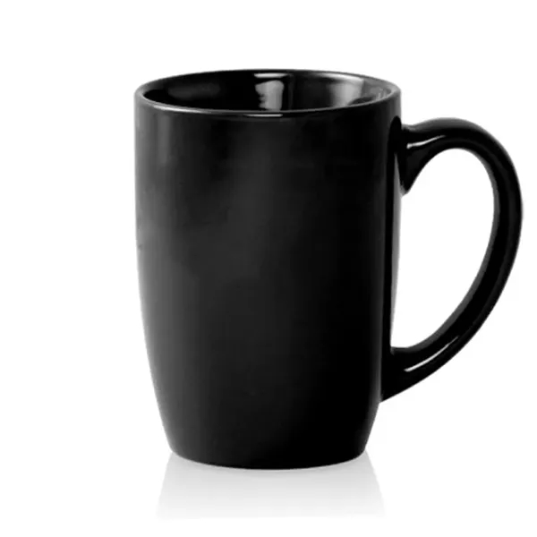 16 oz. Large Mocha Glossy Ceramic Coffee Mugs - Image 3