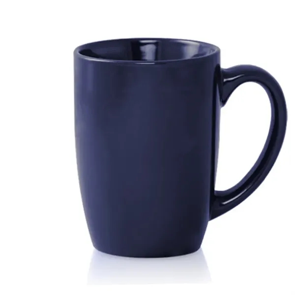 16 oz. Large Mocha Glossy Ceramic Coffee Mugs - Image 4