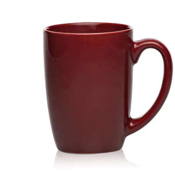 16 oz. Large Mocha Glossy Ceramic Coffee Mugs - Image 6