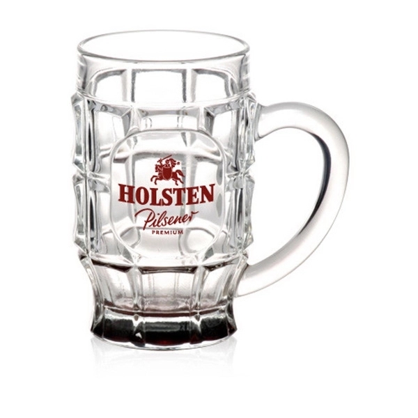 17.75 oz. Dimpled Glass Beer Mugs - Image 4