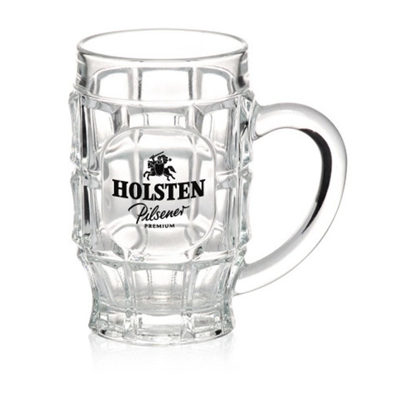 17.75 oz. Dimpled Glass Beer Mugs - Image 5