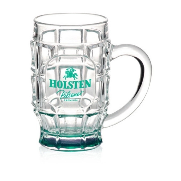 17.75 oz. Dimpled Glass Beer Mugs - Image 6