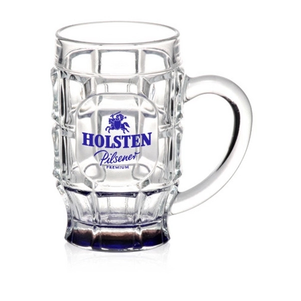 17.75 oz. Dimpled Glass Beer Mugs - Image 9