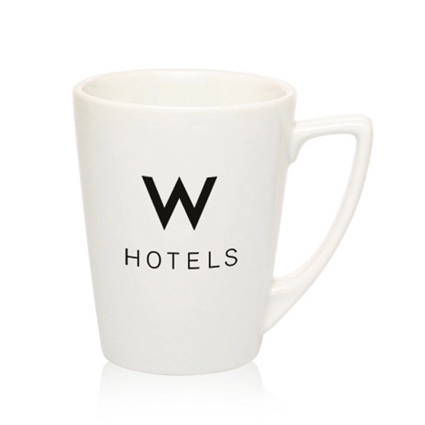 10 oz Latte Vitrified Porcelain Mug - Image 1