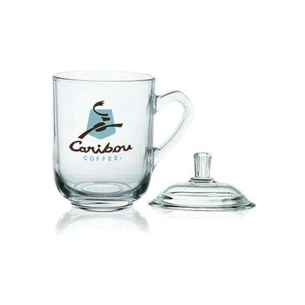 13 oz. Glass Tea Cups with Lids - Image 3