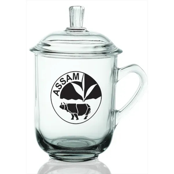 13 oz. Glass Tea Cups with Lids - Image 4