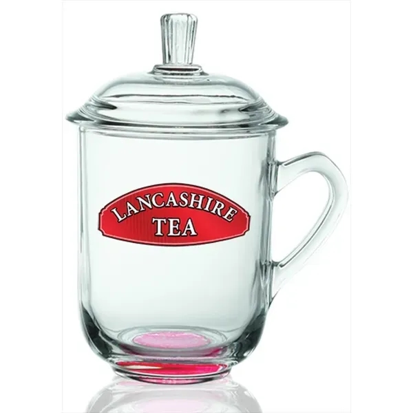 13 oz. Glass Tea Cups with Lids - Image 10