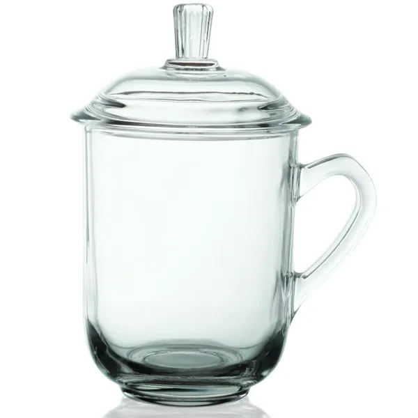 13 oz. Glass Tea Cups with Lids - Image 11