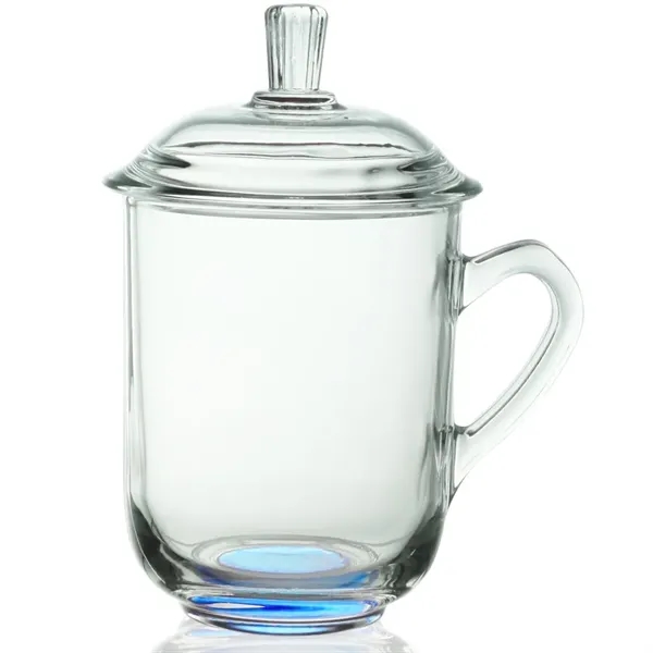 13 oz. Glass Tea Cups with Lids - Image 12