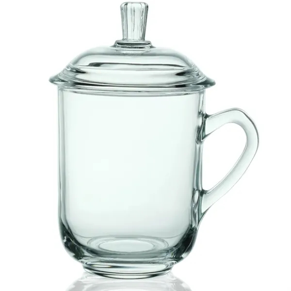 13 oz. Glass Tea Cups with Lids - Image 13