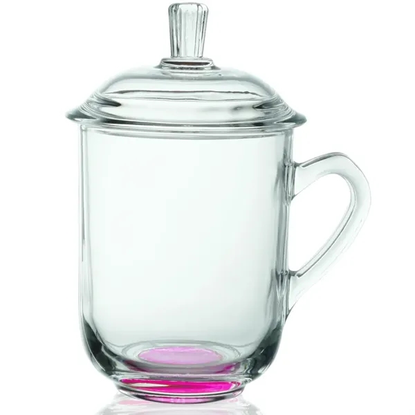 13 oz. Glass Tea Cups with Lids - Image 15