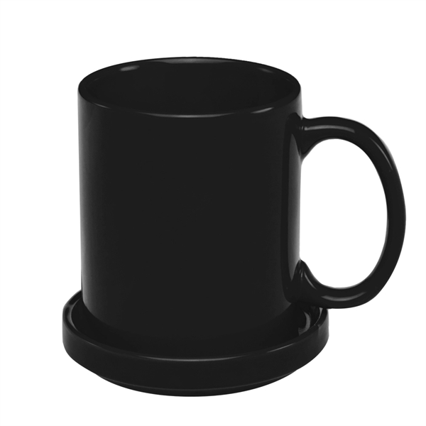 11 oz. Traditional Ceramic Coffee Mugs with Ceramic Coasters - Image 7