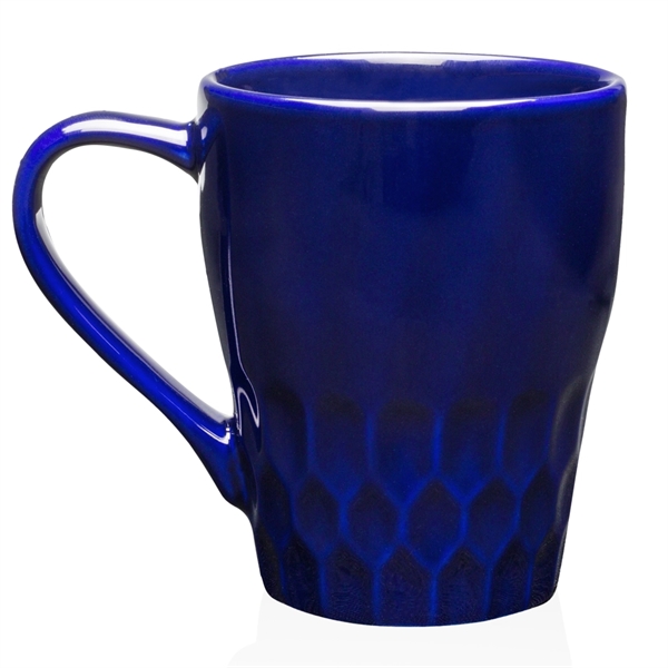 13 oz Diamond Cut Ceramic Mug - Image 3