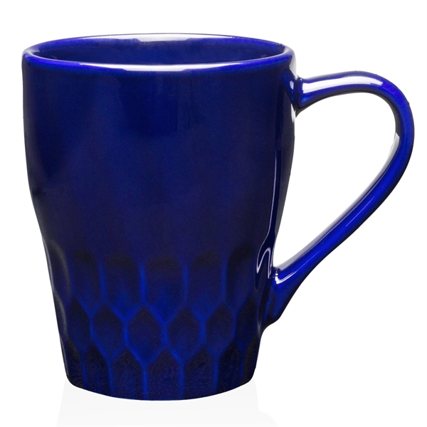 13 oz Diamond Cut Ceramic Mug - Image 5