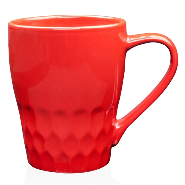 13 oz Diamond Cut Ceramic Mug - Image 6