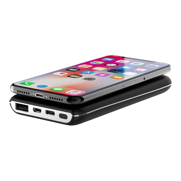 Wireless 8000mAh Power Bank With Suction Cup And Light Logo - Image 4