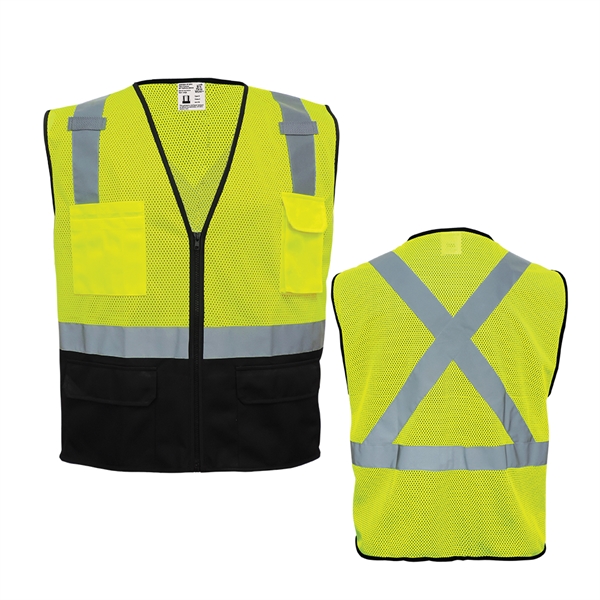 High-Visibility Polyester Safety Vest