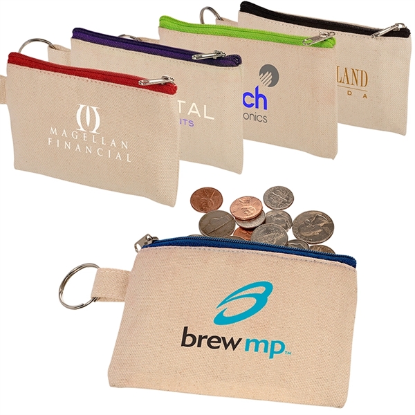 Cotton ID Holder & Coin Pouch - Image 1