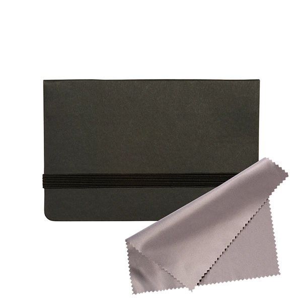 Business Card Sticky Pack with Microfiber Cleaning Cloth - Image 2