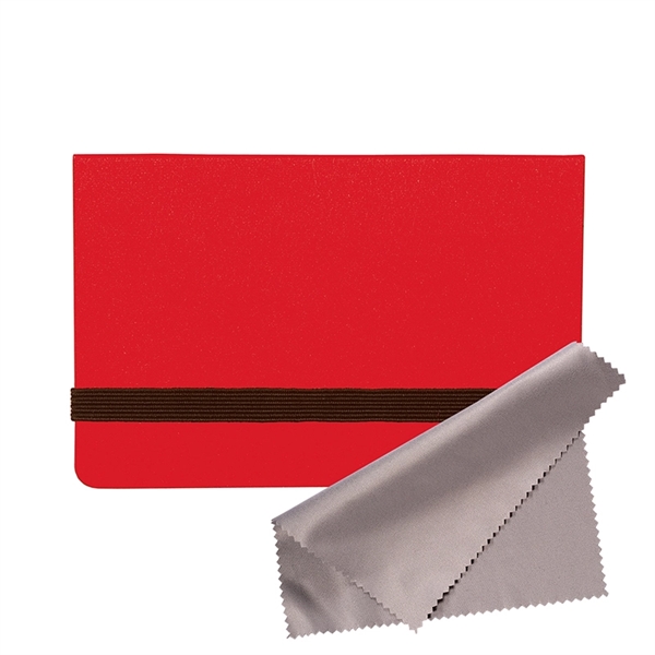 Business Card Sticky Pack with Microfiber Cleaning Cloth - Image 5