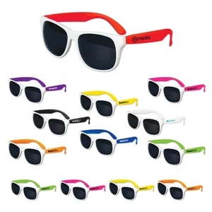 White Frame Classic Sunglasses
