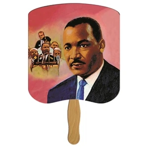 Dr. Martin Luther King Jr. Hand Fan Stock Graphic