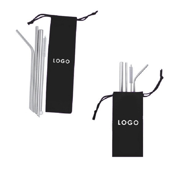 4 Pcs Stainless Steel Drinking Straw