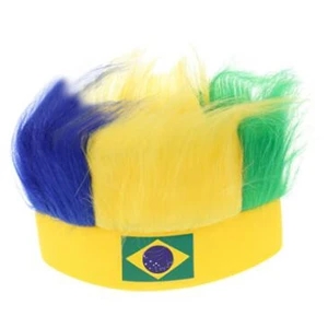 Football Fans Headband with Colorful Fur