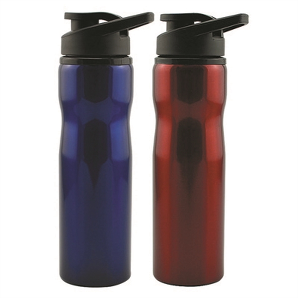 23 oz Sports Water Bottle with Carabiner Hanger