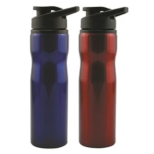23 oz Sports Water Bottle with Carabiner Hanger