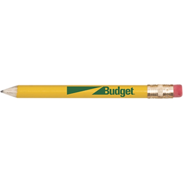 Round Wooden Golf Pencil with Eraser - Image 5