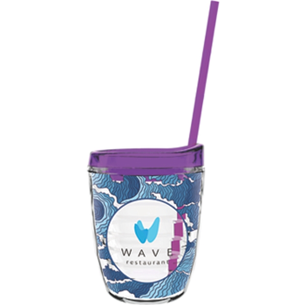 12 oz Made In The USA Tumbler w/ Lid  Straw - Image 10