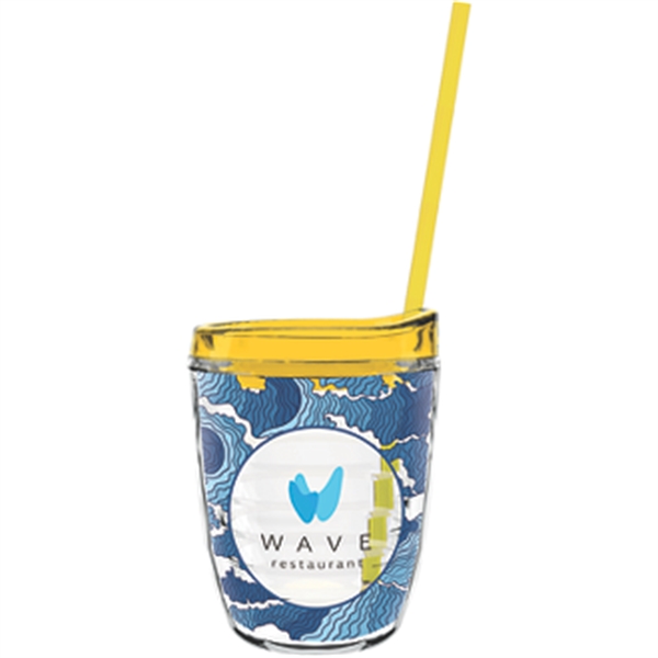 12 oz Made In The USA Tumbler w/ Lid  Straw - Image 13