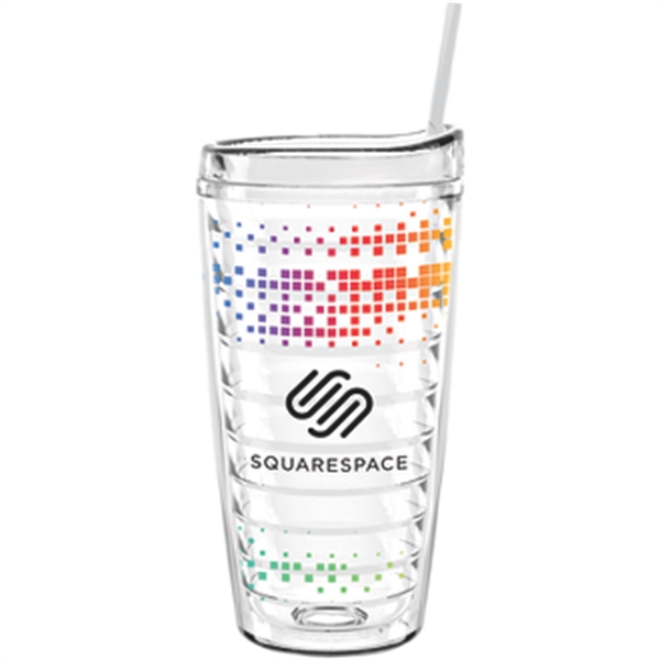 16 oz Made In The USA Tumbler w/ Lid  Straw - Image 2