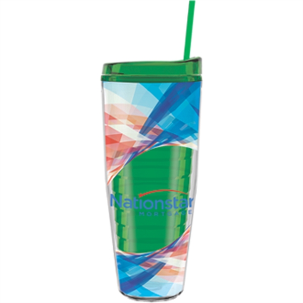 26 oz Made In The USA Tumbler w/ Lid  Straw - Image 3