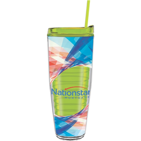 26 oz Made In The USA Tumbler w/ Lid  Straw - Image 4