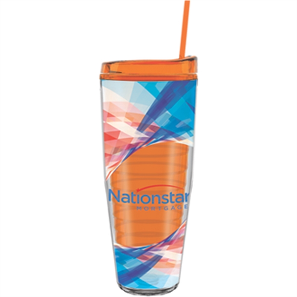 26 oz Made In The USA Tumbler w/ Lid  Straw - Image 5