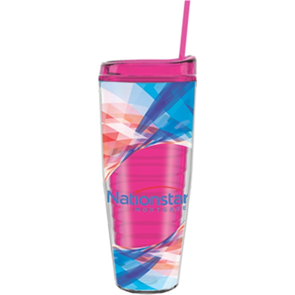 26 oz Made In The USA Tumbler w/ Lid  Straw - Image 6