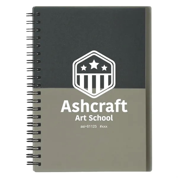 5" x 7" Two-Tone Spiral Notebook - Image 3