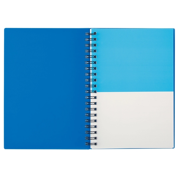 5" x 7" Two-Tone Spiral Notebook - Image 4