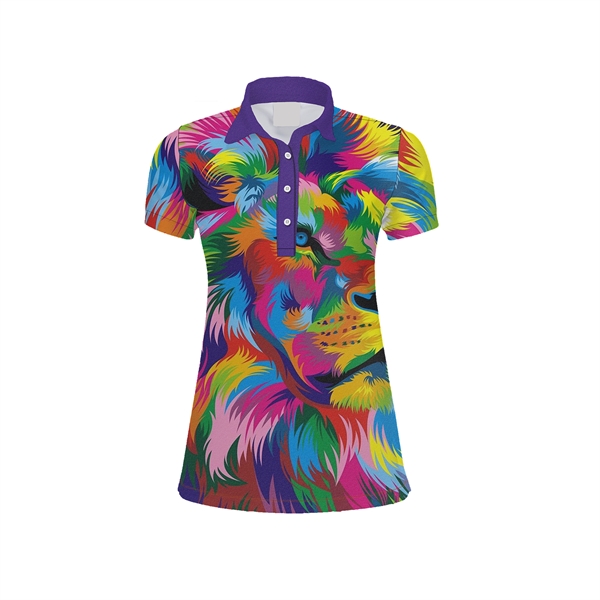 Women's Polo Shirt Dye Sublimated