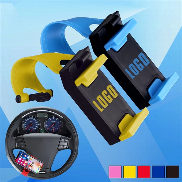 Car Steering Wheel Mobile Phone Holder - Image 1