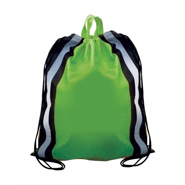NW Reflective Drawstring Backpack, Full Color Digital - Image 10