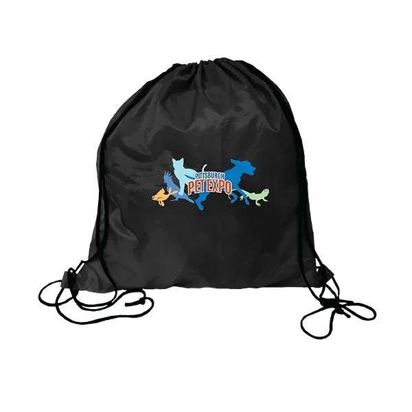 RPET Drawstring Backpack, Full Color Digital - Image 3