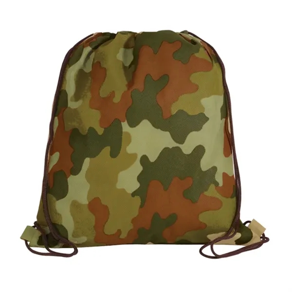 NW Camo Drawstring Backpack, Full Color Digital - Image 7