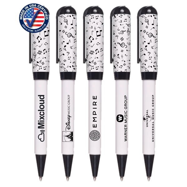 Certified USA Made, Music "Euro Style" Twist Pen - Image 1